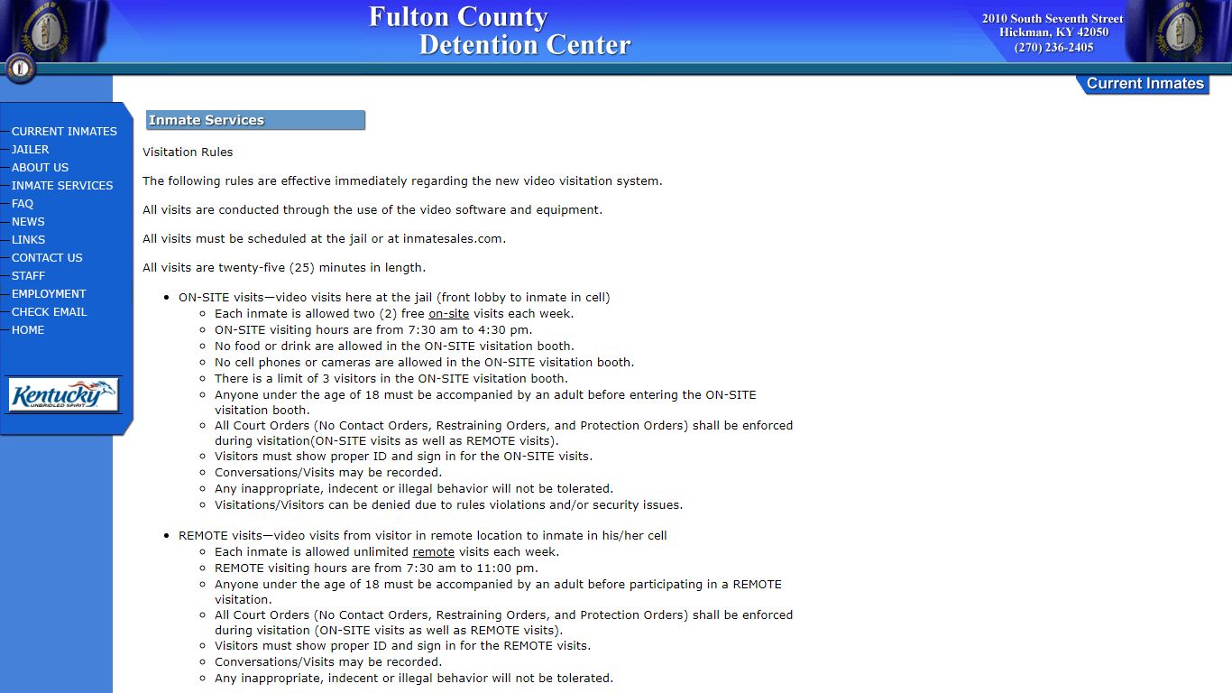 Welcome to the Fulton County Detention Center